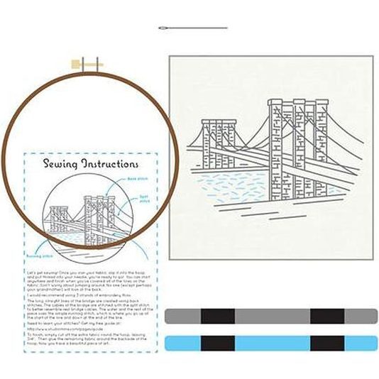 Brooklyn Bridge Embroidery Kit - Arts & Crafts - 2