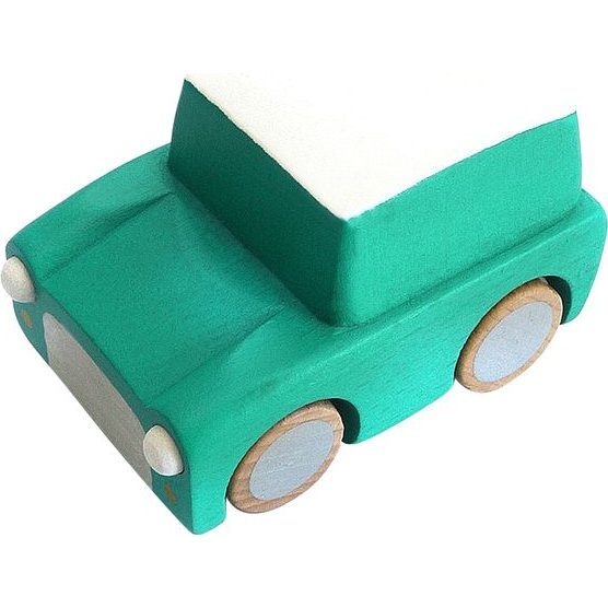 Kuruma Pull-Back Car, Green - Transportation - 1