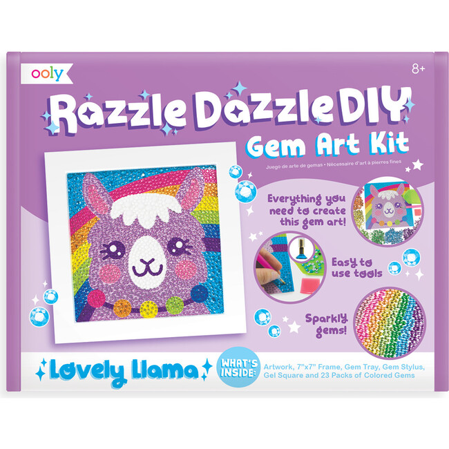 Razzle Dazzle DIY Gem Art Kit, Lovely Llama - Arts & Crafts - 1