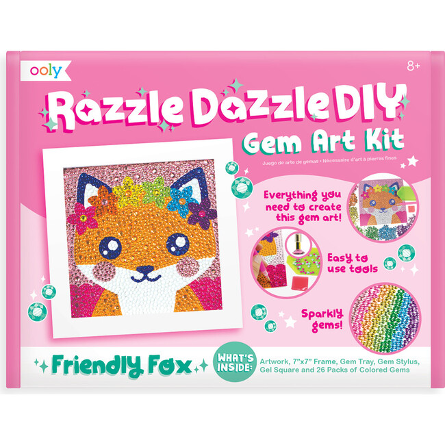 Razzle Dazzle DIY Gem Art Kit, Friendly Fox - Arts & Crafts - 1