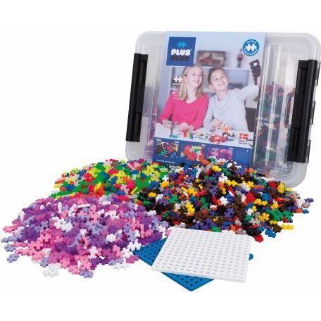 2400-piece All Colors Tub with 2 Baseplates - STEM Toys - 1