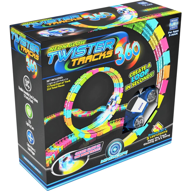 Neon Glow Twister Tracks, Emergency Series 360 - Transportation - 3