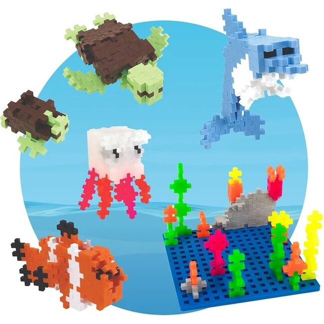 Building Toy Set Aquatic Bundle with Baseplate Builder - STEM Toys - 2