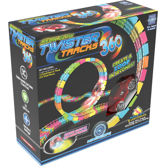Neon Glow Twister Tracks, Race Series 360 - Transportation - 3