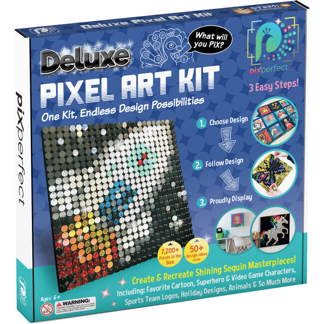 Tic Tac Toy - We found this fun Pixel Art Kit at Learning