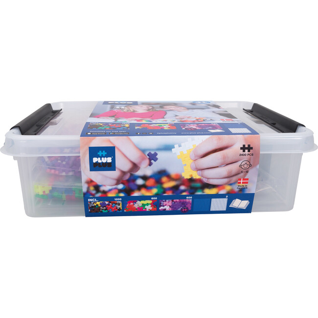 2400-piece All Colors Tub with 2 Baseplates
