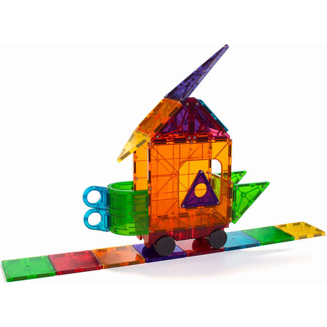 Magna-Tiles Clear Colors 48-Piece Set - STEM Toys - 1