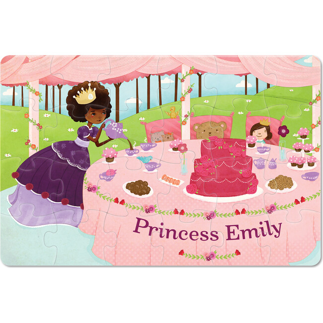Princess 24-Piece Personalized Puzzle, Dark Skin