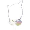 Cat Headphones, Silver/Rainbow Glitter - Musical - 1 - thumbnail