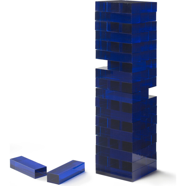 Tumble Tower, Blue Acrylic