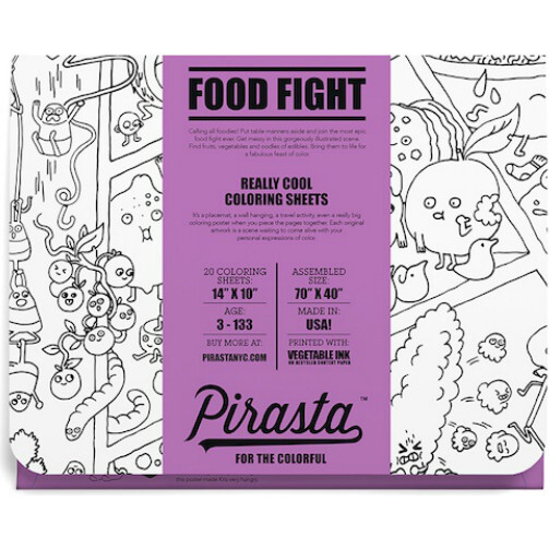 Pirasta Food Fight Coloring Sheets - Arts & Crafts - 1