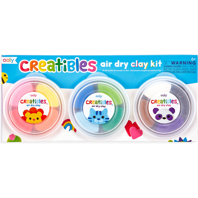 Creatibles Air Dry Clay Kit, Set of 12 - Arts & Crafts - 1
