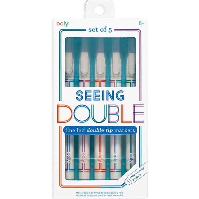 Seeing Double Fine Felt Double Tip Markers