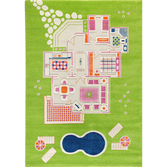 Play House 3-D Activity Mat, Green XL