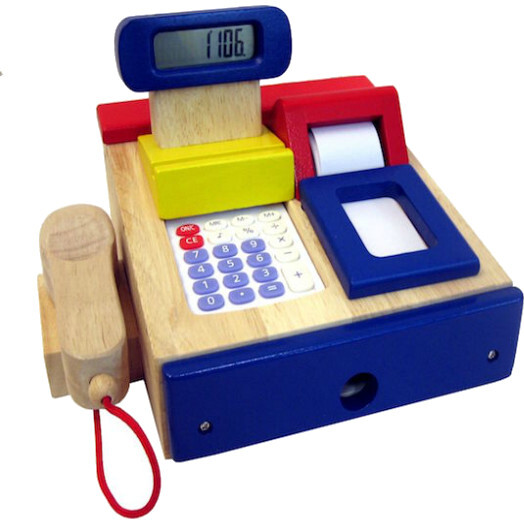 Wooden Cash Register - Role Play Toys - 1