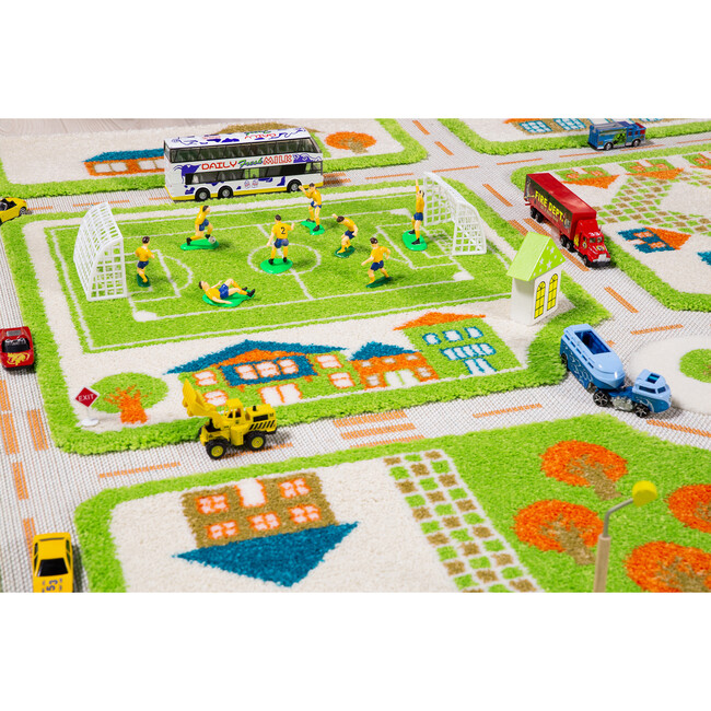 Traffic 3-D Activity Mat, Green XL - Transportation - 5