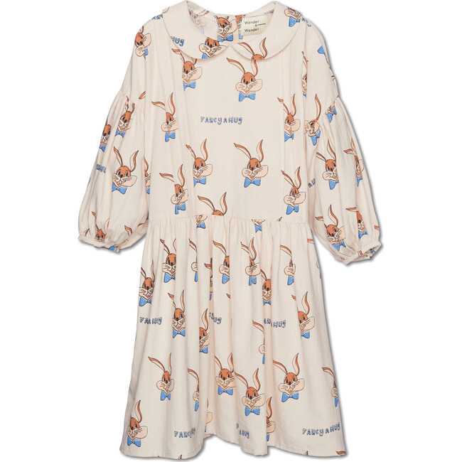Abigail Dress, Ecru Bunny