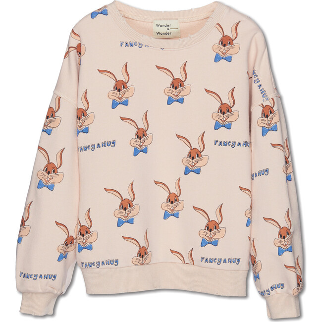 Bunny Sweatshirt, Ecru Bunny