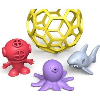 Shark Cage Bathtub Ball - Bath Toys - 1