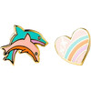 Heart + Dolphin Earrings - Arts & Crafts - 2