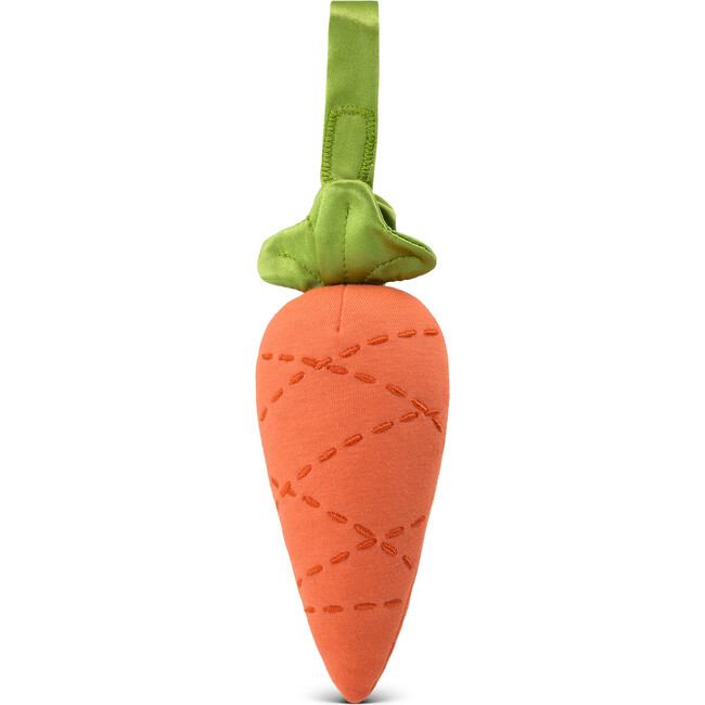 Organic Cotton Fruit & Veggie Stroller Toy, Carrot