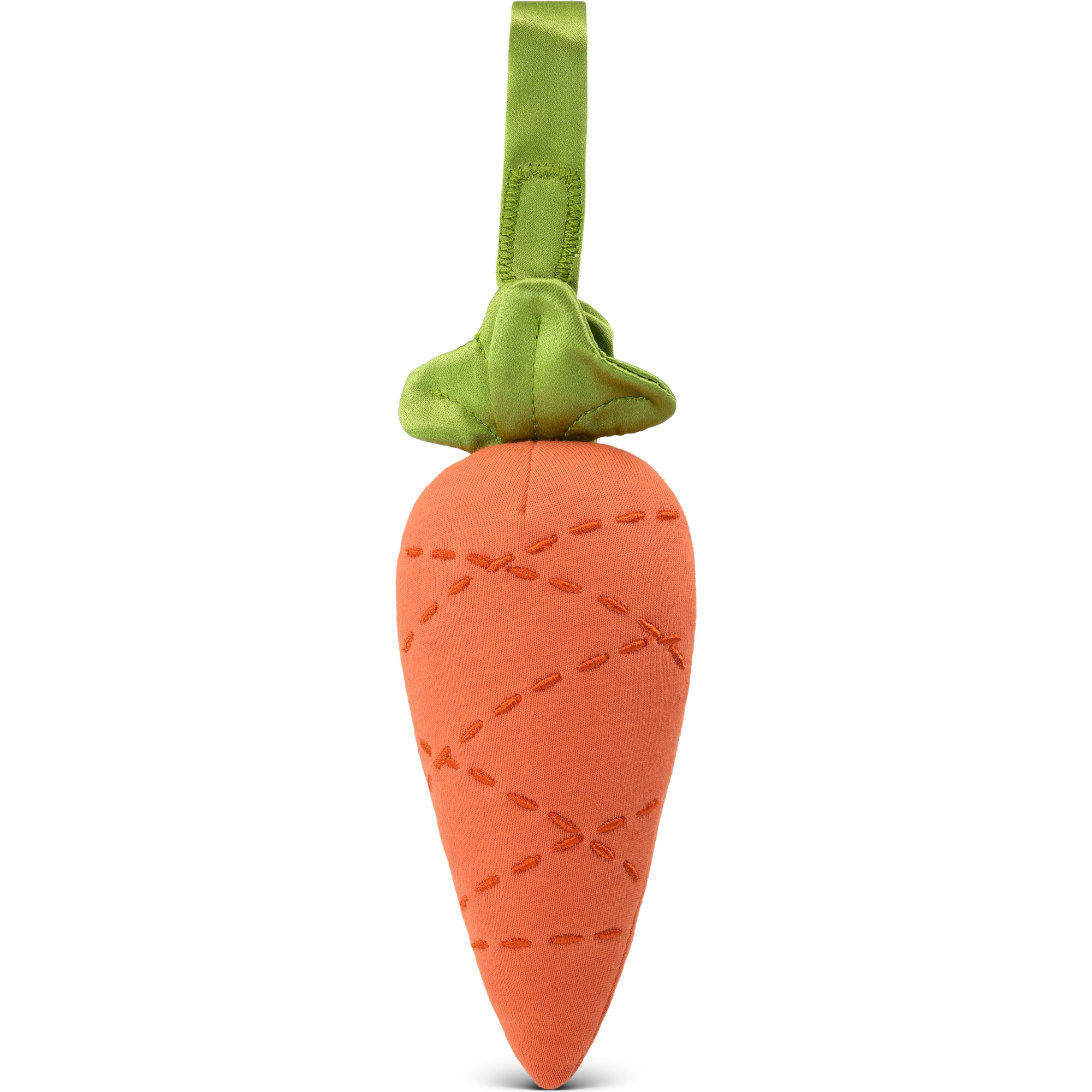 Organic Cotton Fruit & Veggie Stroller Toy, Carrot - Rattles - 1