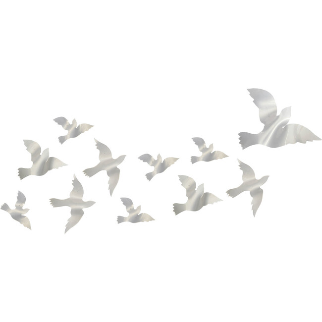 Acrylic Dove Wall Installation, 11 Count