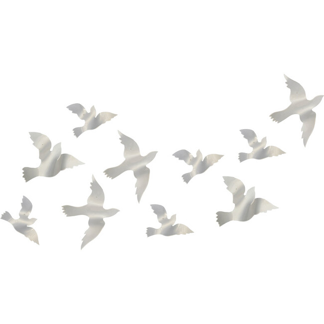 Acrylic Dove Wall Installation, 10 Count