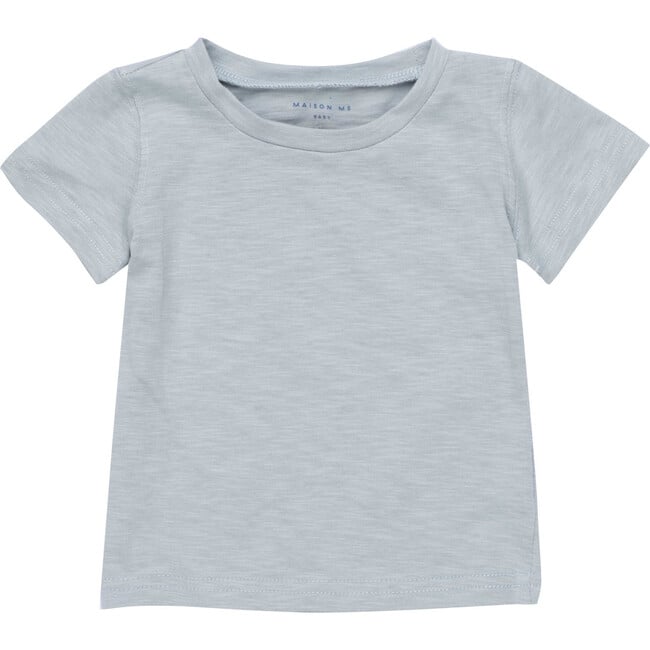 Baby Wyatt Short Sleeve Tee, Dusty Blue