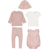 5 Piece Baby Set, Pink - Mixed Gift Set - 1 - thumbnail