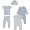 5 Piece Baby Set, Blue - Mixed Gift Set - 1 - thumbnail