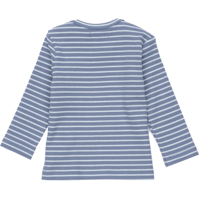 Baby Andie Long Sleeve Tee, Blue & Light Blue Stripe