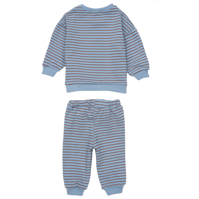 Baby Jones Sweat Set, Blue Stripe - Mixed Apparel Set - 3