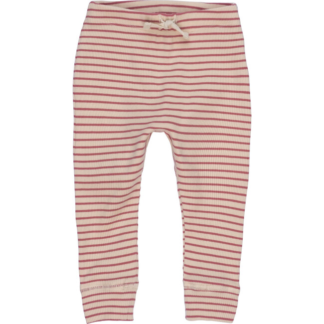 Baby Ricki Pant, Pink & Natural Stripe