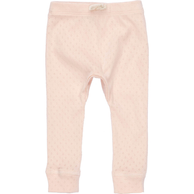 Baby Ricki Pant, Dusty Pink Pointelle