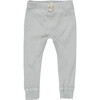 Baby Ricki Pant, Dusty Blue Pointelle - Leggings - 1 - thumbnail
