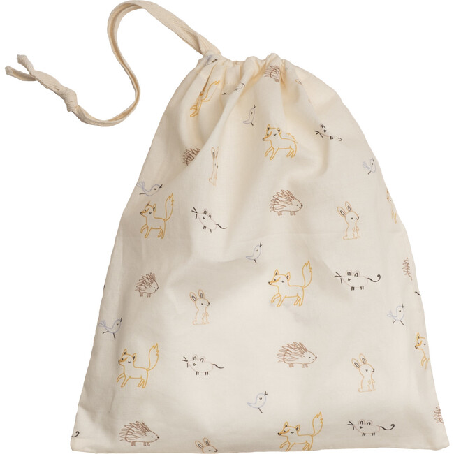 Baby Animal 5 Piece Bodysuit Set, White - Onesies - 8