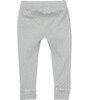 Baby Ricki Pant, Dusty Blue Pointelle - Leggings - 2