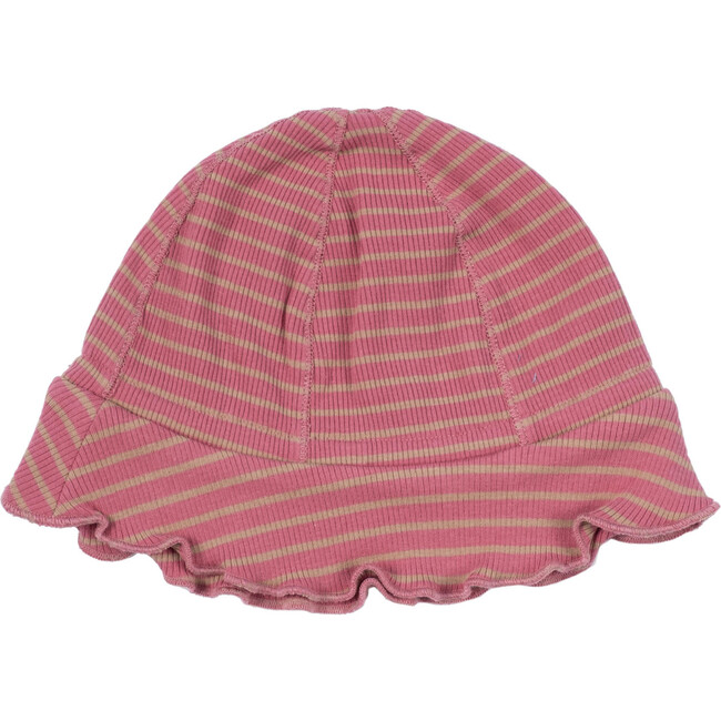 Baby Novi Hat, Pink & Tan Stripe