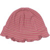 Baby Novi Hat, Pink & Tan Stripe - Hats - 1 - thumbnail