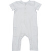 Baby Wilson Coverall, Light Blue Stripe - Rompers - 1 - thumbnail