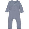 Baby Lewis Coverall, Blue - Rompers - 1 - thumbnail