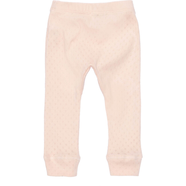 Baby Ricki Pant, Dusty Pink Pointelle - Leggings - 3
