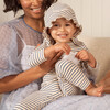Baby Novi Hat, Blue & Natural Stripe - Hats - 2