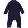 Baby Tristan Muslin Coverall, Navy - Onesies - 2