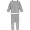 Baby Sky Velour Set, Grey - Mixed Apparel Set - 2