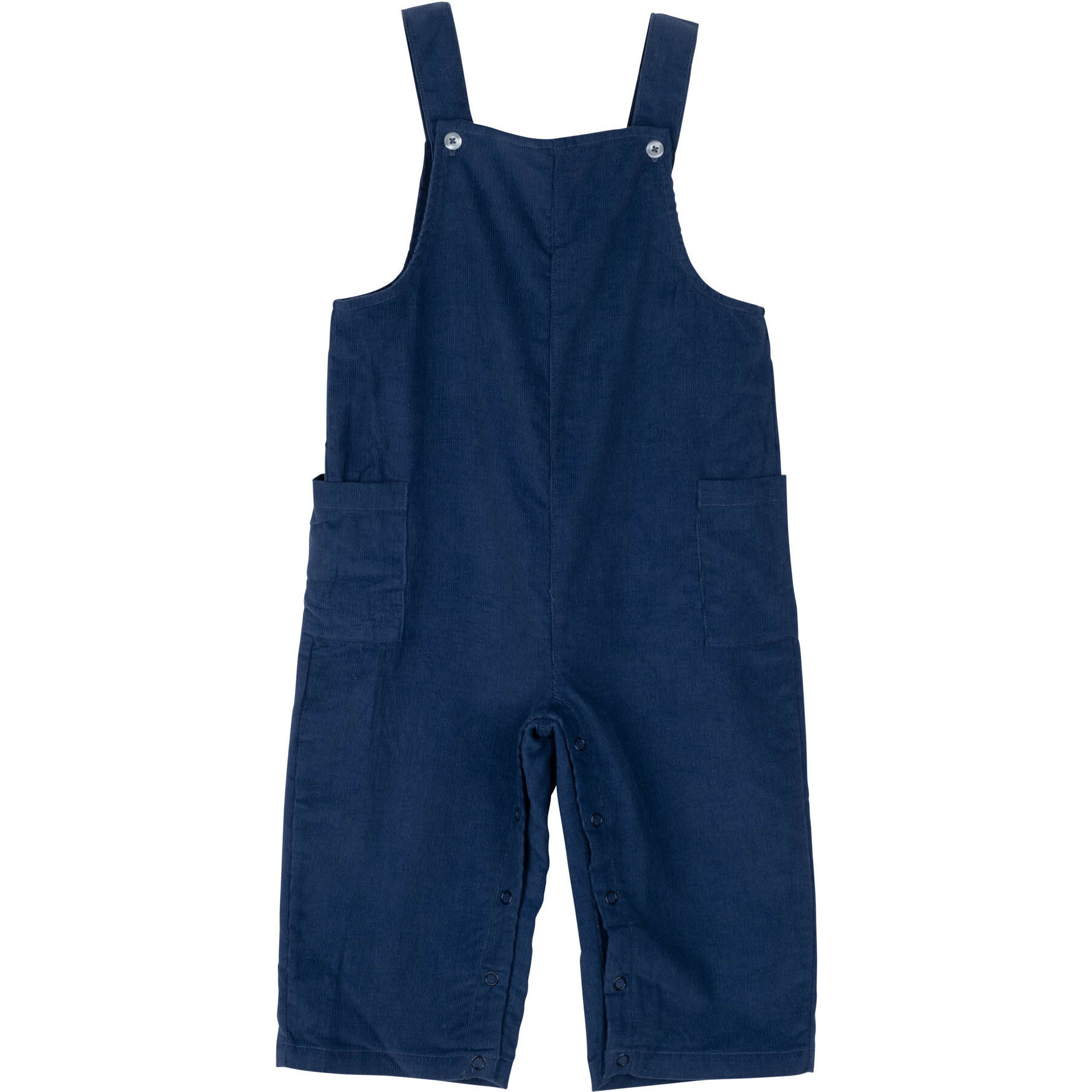 Baby Mattias Overall, Navy Mini Cord - Overalls - 1