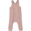 Baby Neal Waffle Overall, Dusty Pink - Overalls - 1 - thumbnail