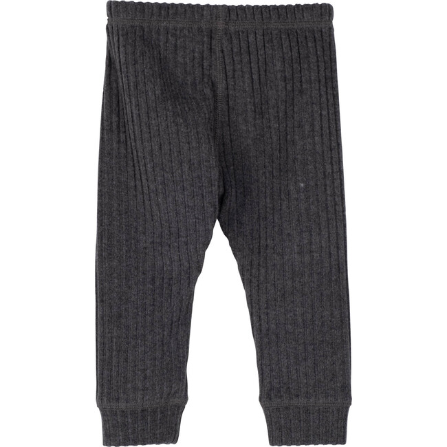 Baby Shia Legging with Knee Patch, Heather Grey - Pants - 2