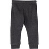 Baby Shia Legging with Knee Patch, Heather Grey - Pants - 2